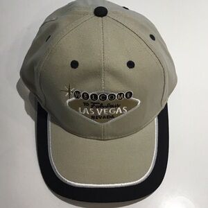 Las Vegas Embroidered Tan Baseball Cap